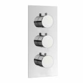 Round 2 way shower mixer valve 